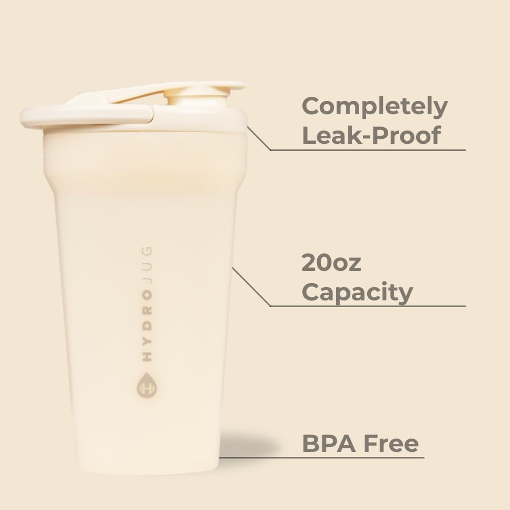 Bottom view showing slip-resistant base of Hydrojug 20 oz