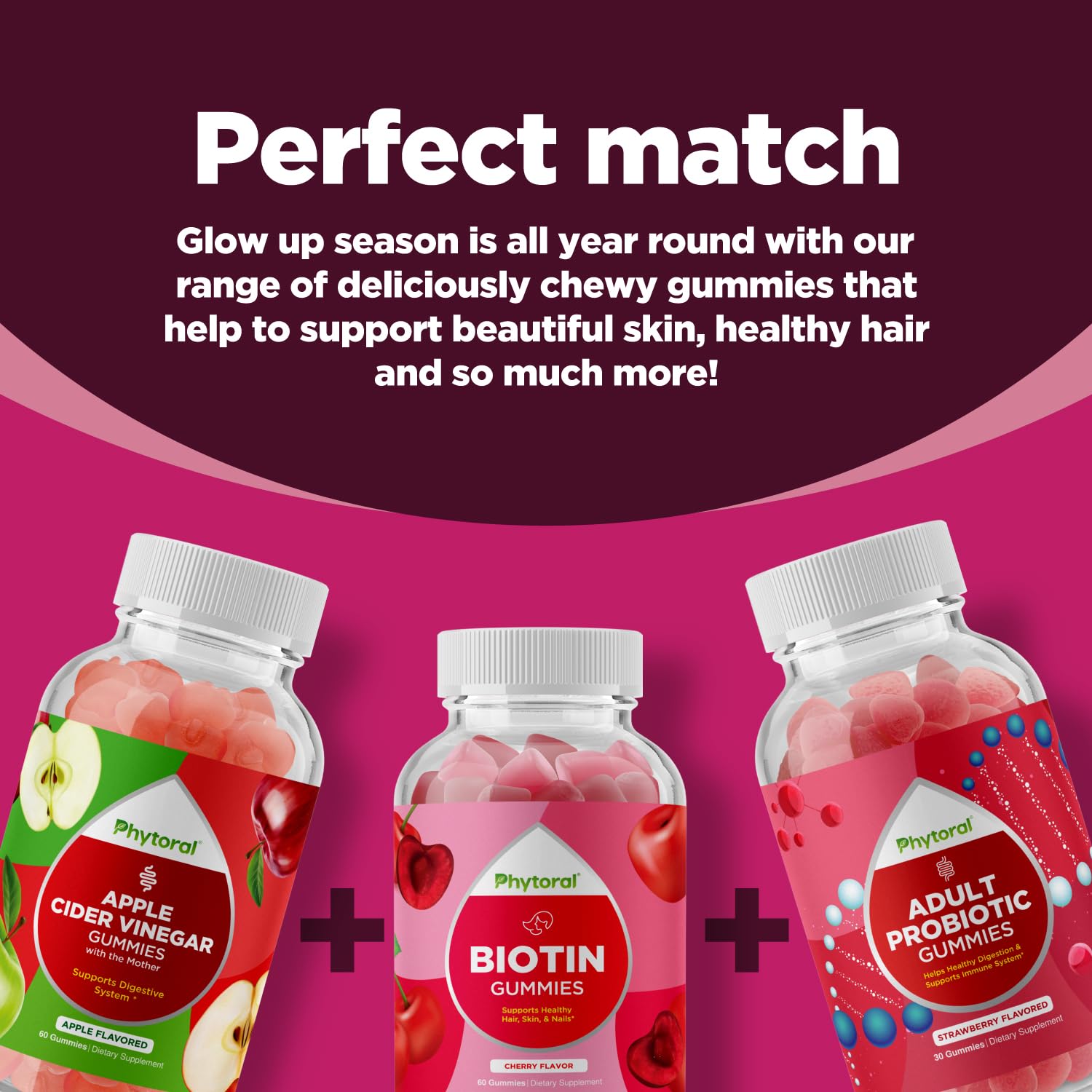 Gummies package with 90 count label and non-GMO claim