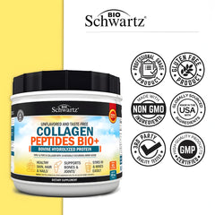 Hydrolyzed collagen peptides dissolving in liquid