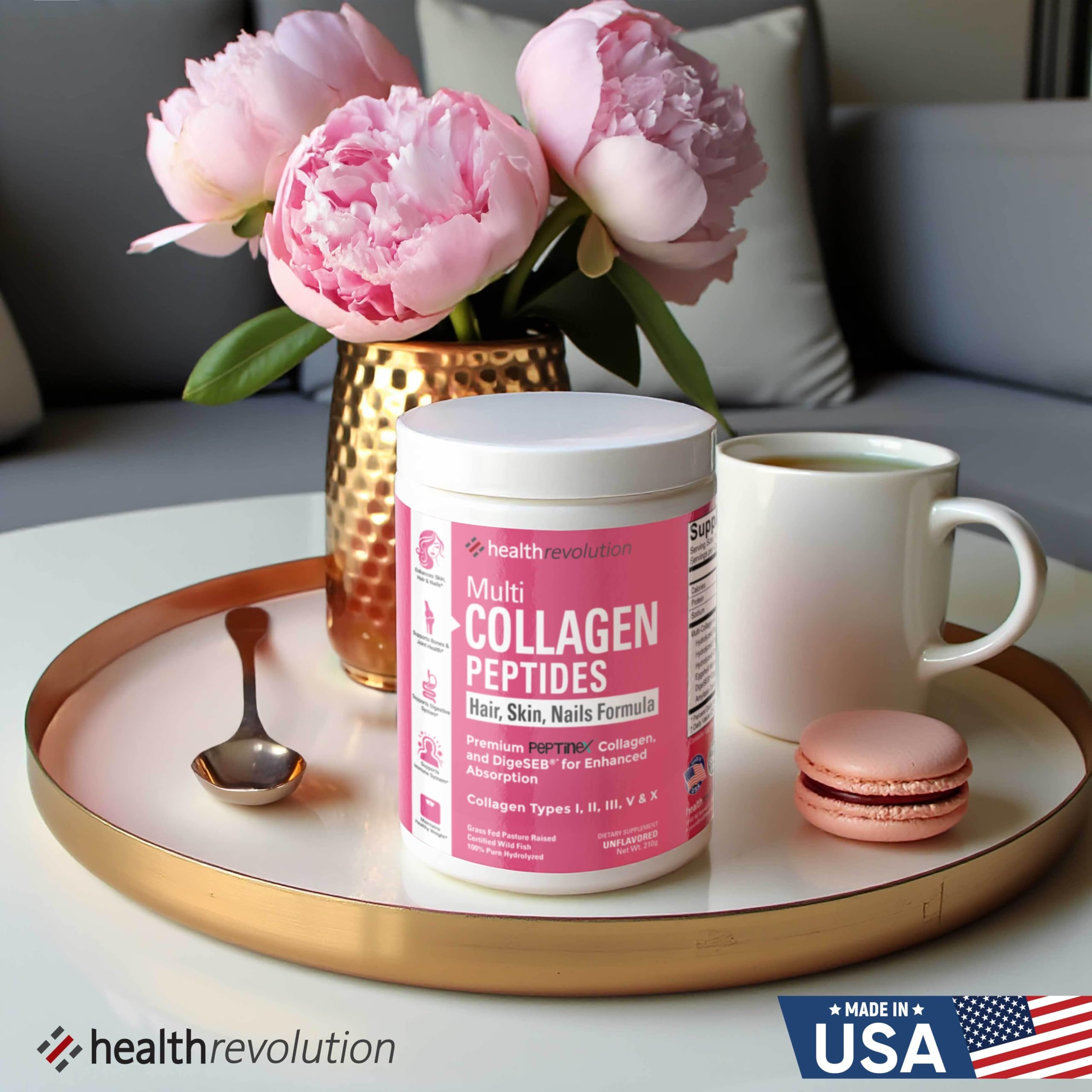 Hydrolyzed collagen peptides powder