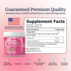 Hydrolyzed collagen peptides powder
