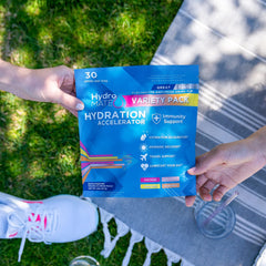 HydroMATE electrolyte powder packets for hydration