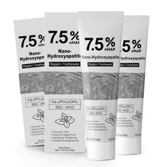 Product shot of 2-piece hydroxyapatite toothpaste, 4.23oz