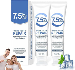 Hydroxyapatite toothpaste 7.5% two-tube package - front view