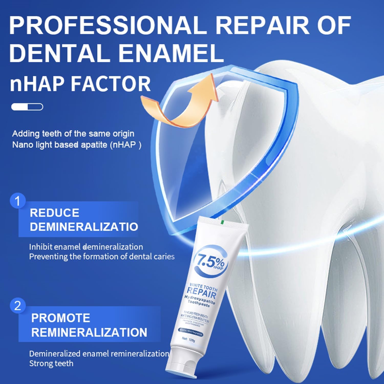 Enamel protection concept with hydroxyapatite