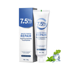Hydroxyapatite toothpaste tube for enamel protection