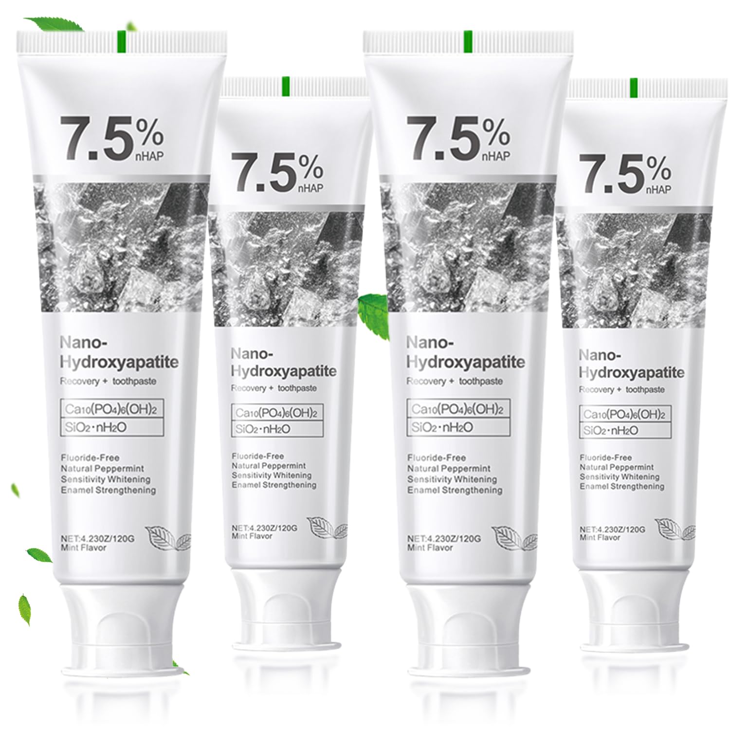 Hydroxyapatite toothpaste packaging