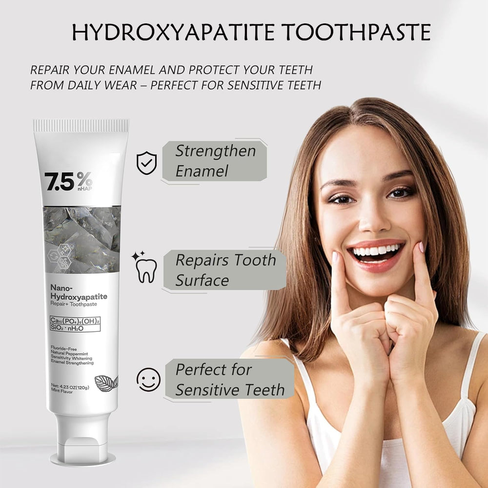 Toothpaste on toothbrush displaying creamy paste