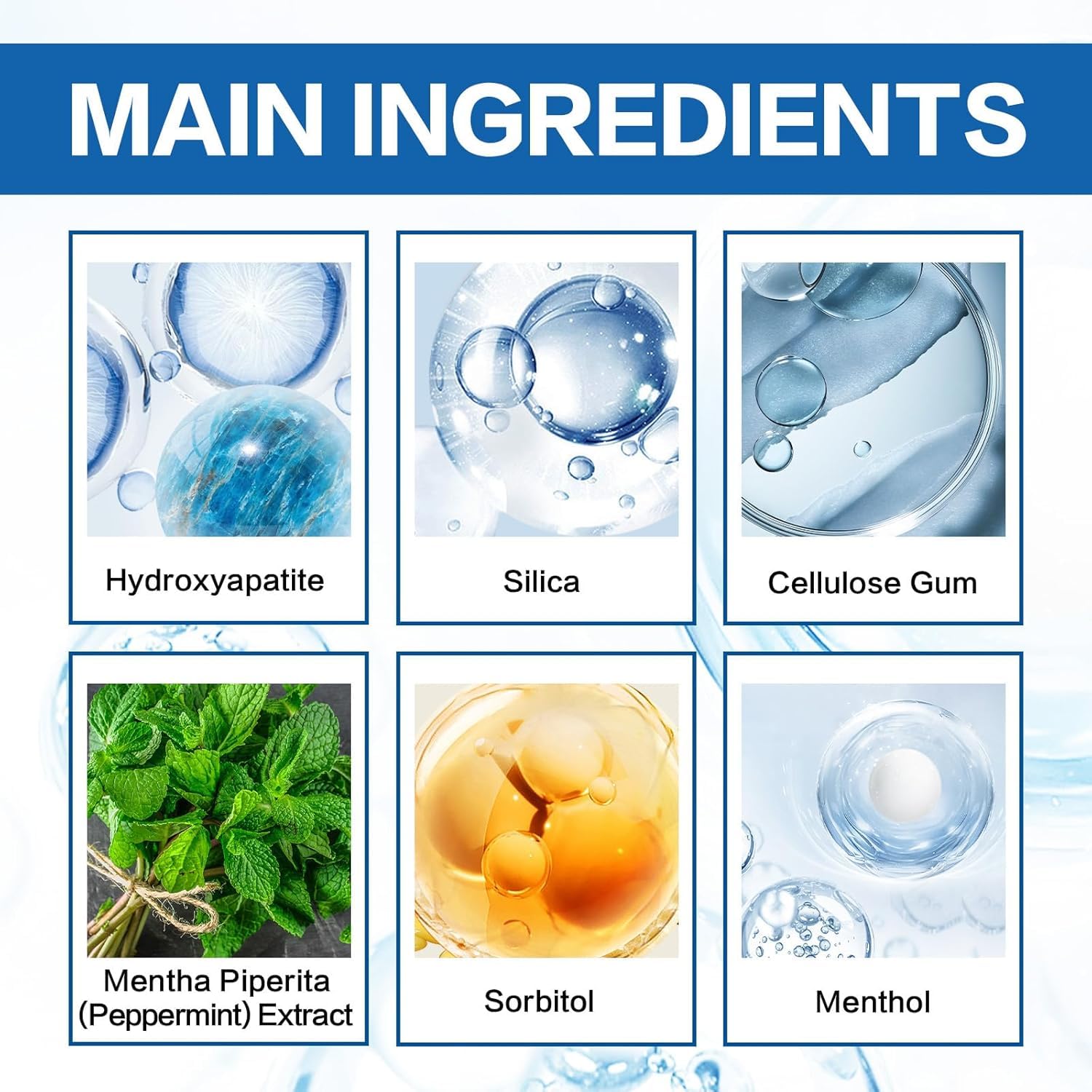 Healthy smile with daily oral care concept