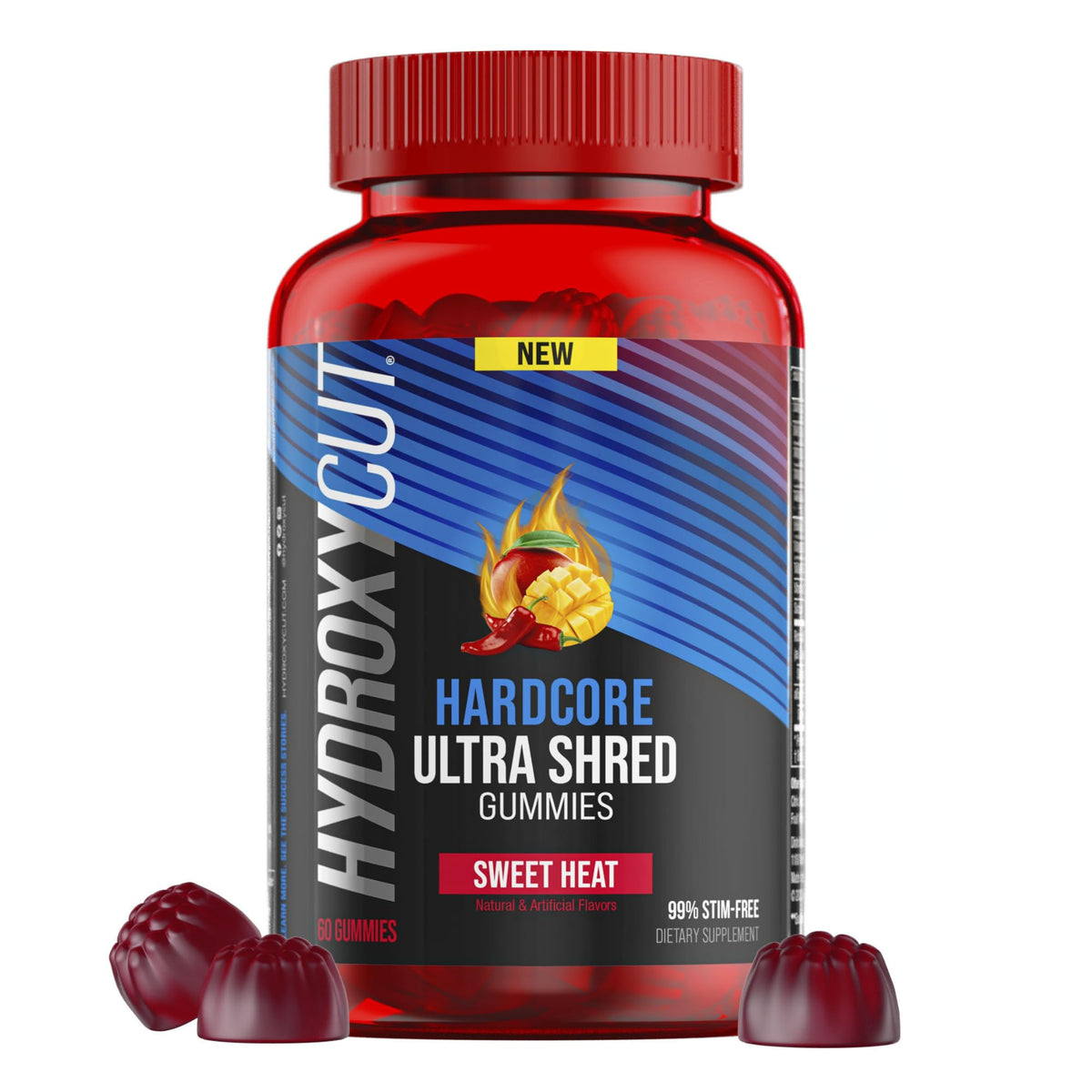 Hydroxycut Hardcore Ultra Shred Gummies Sweet Heat bottle