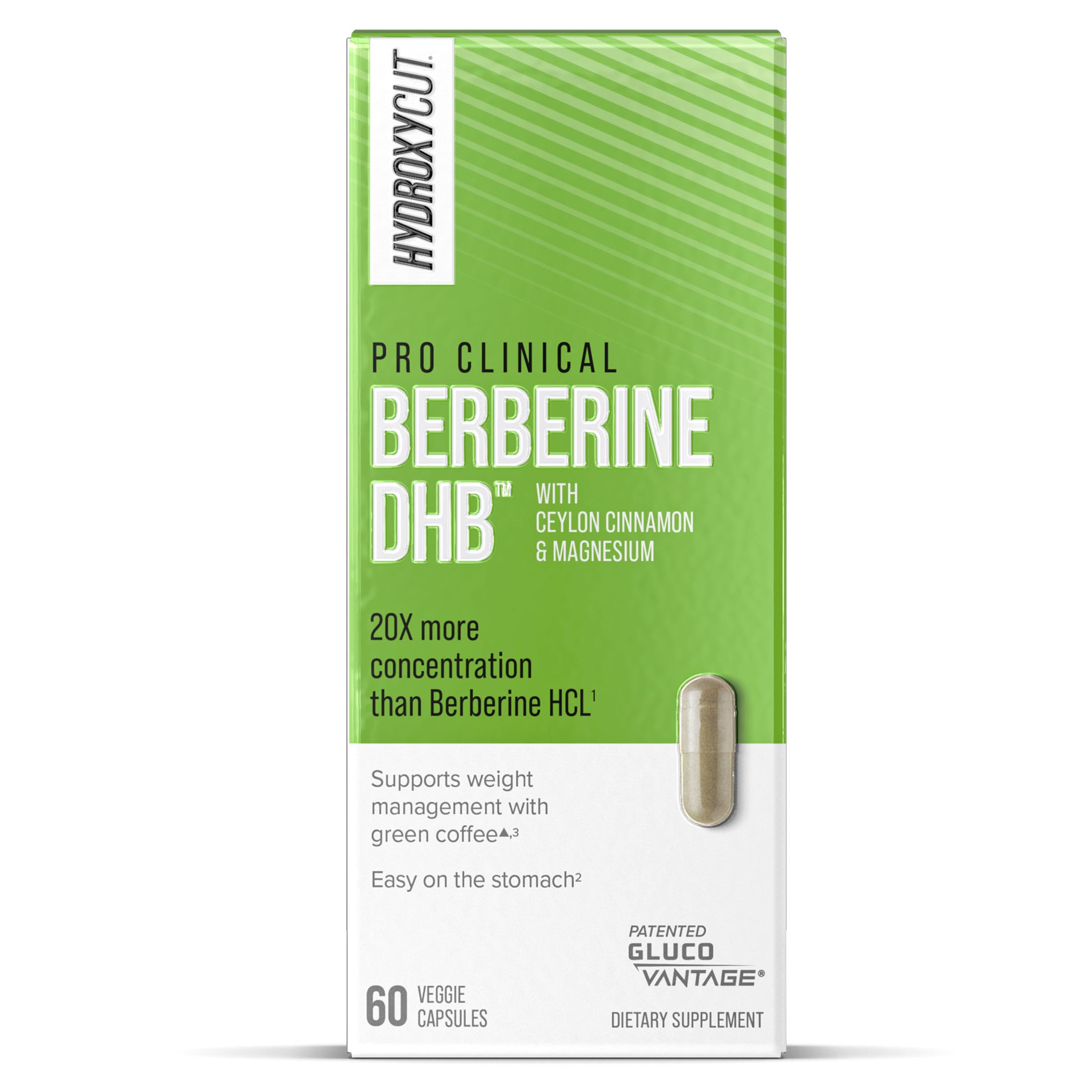 Hero image: Hydroxycut Pro Clinical Berberine DHB 60 capsules