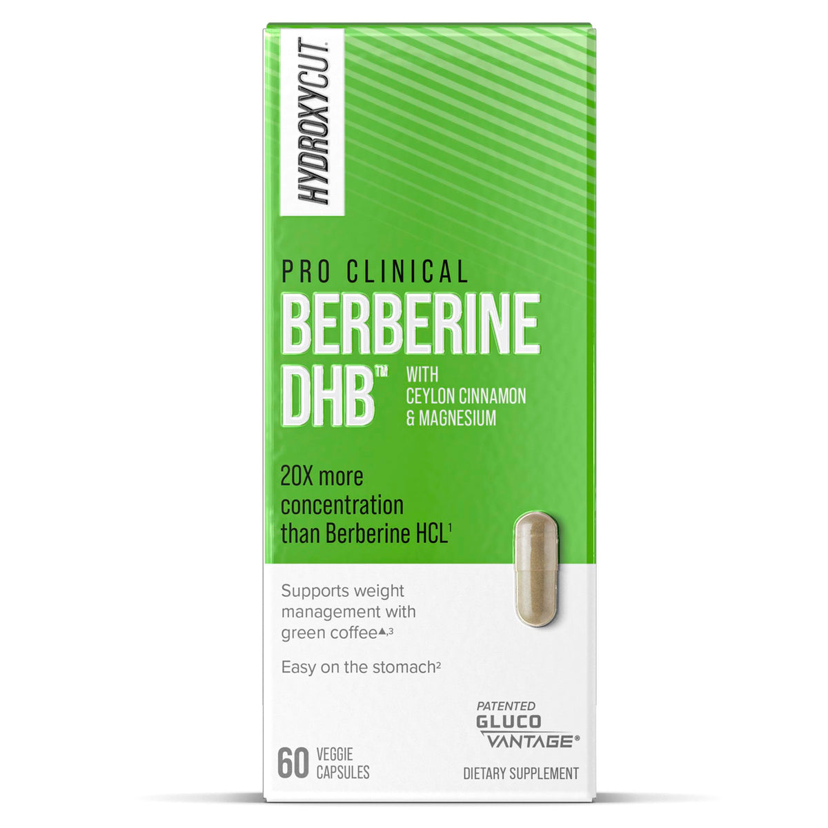 Hero image: Hydroxycut Pro Clinical Berberine DHB 60 capsules