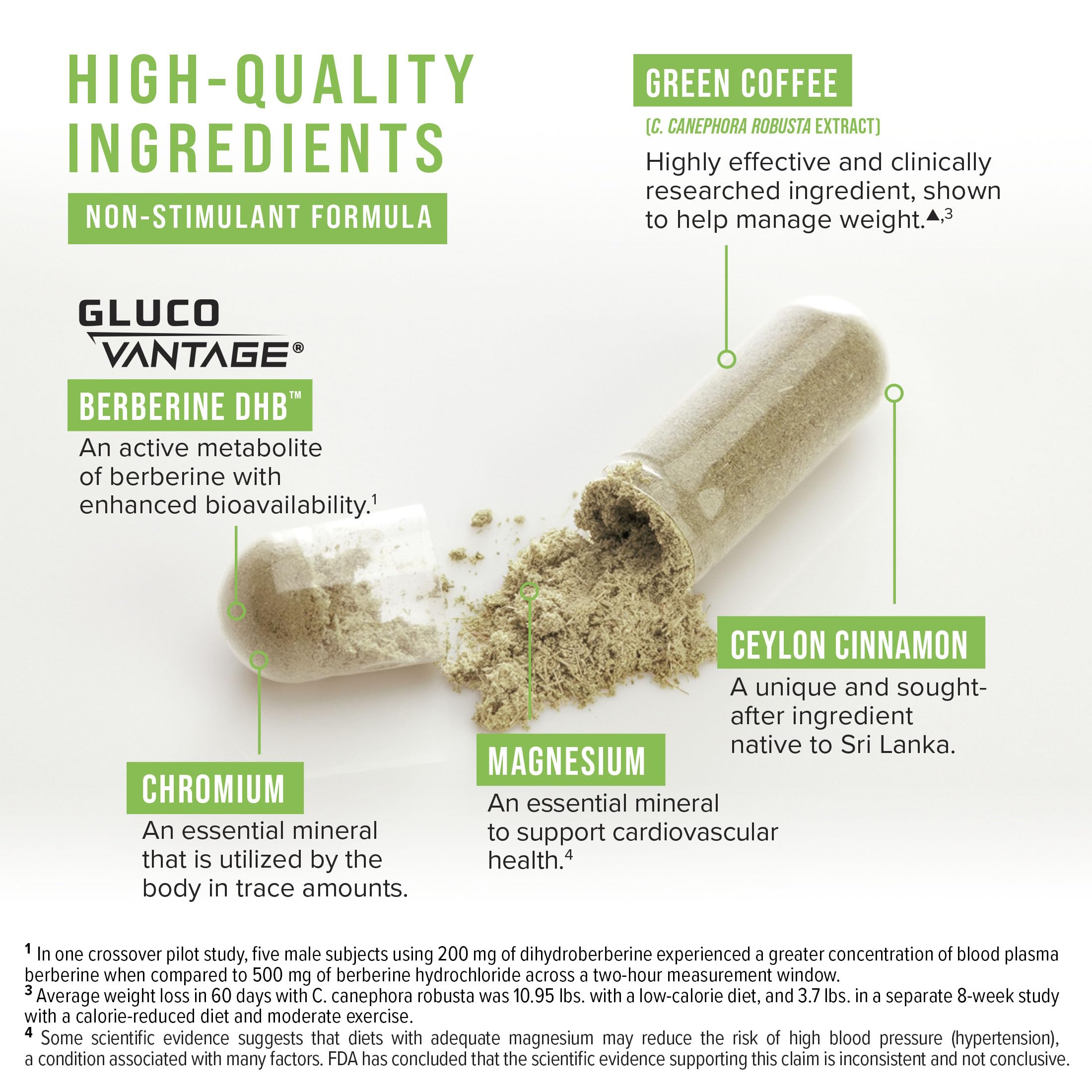 Dosing instructions: 2 capsules per serving