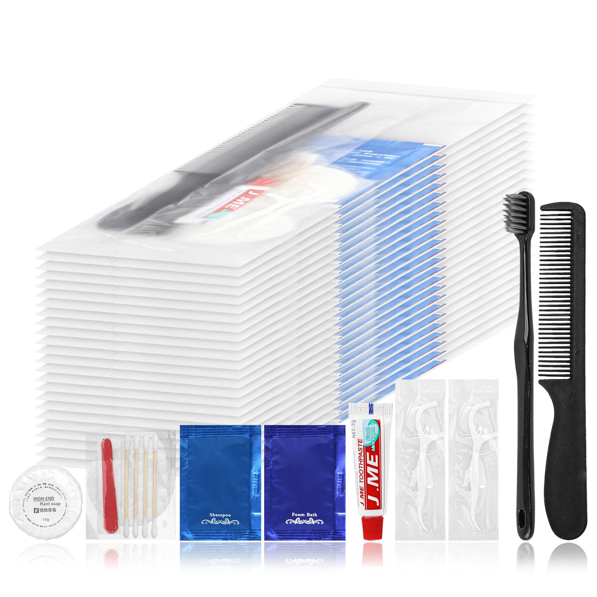 Hygiene Kit Bulk 30-Pack - individually packed travel hygiene set