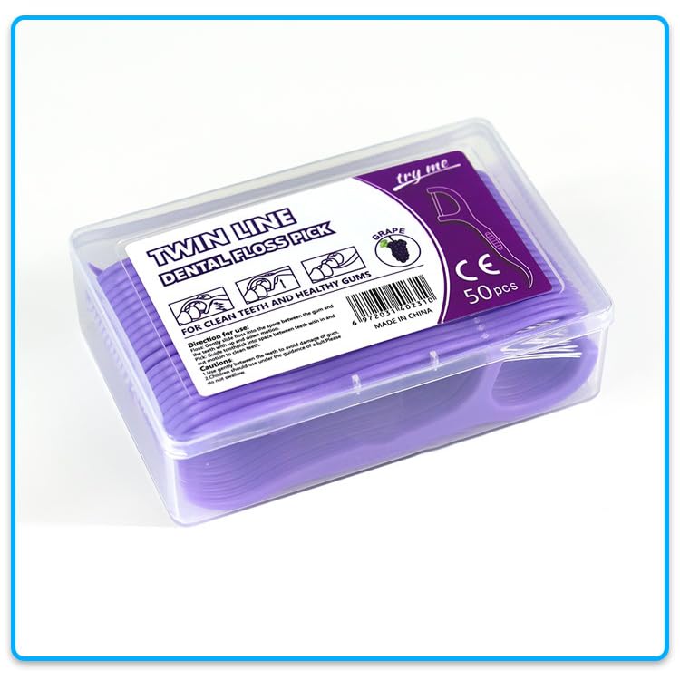 On-the-go fruit-flavored floss sticks in pack