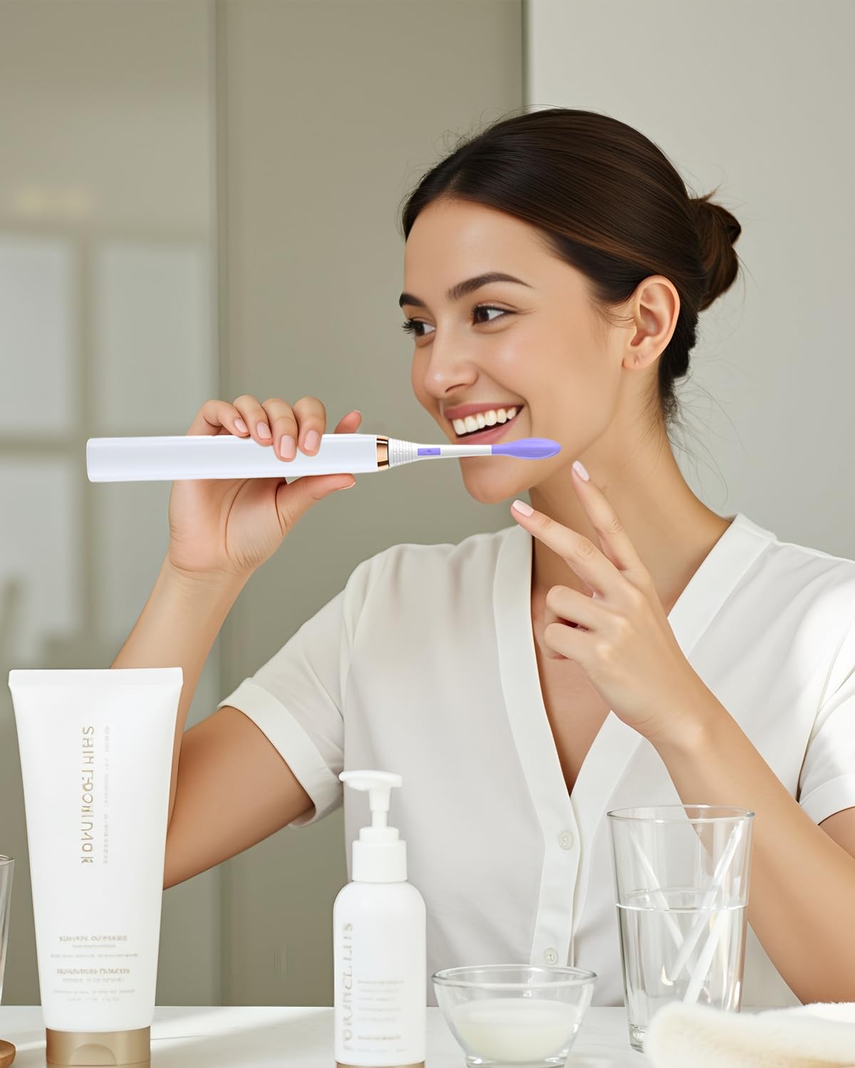 Hygienic travel cap included with replacement heads