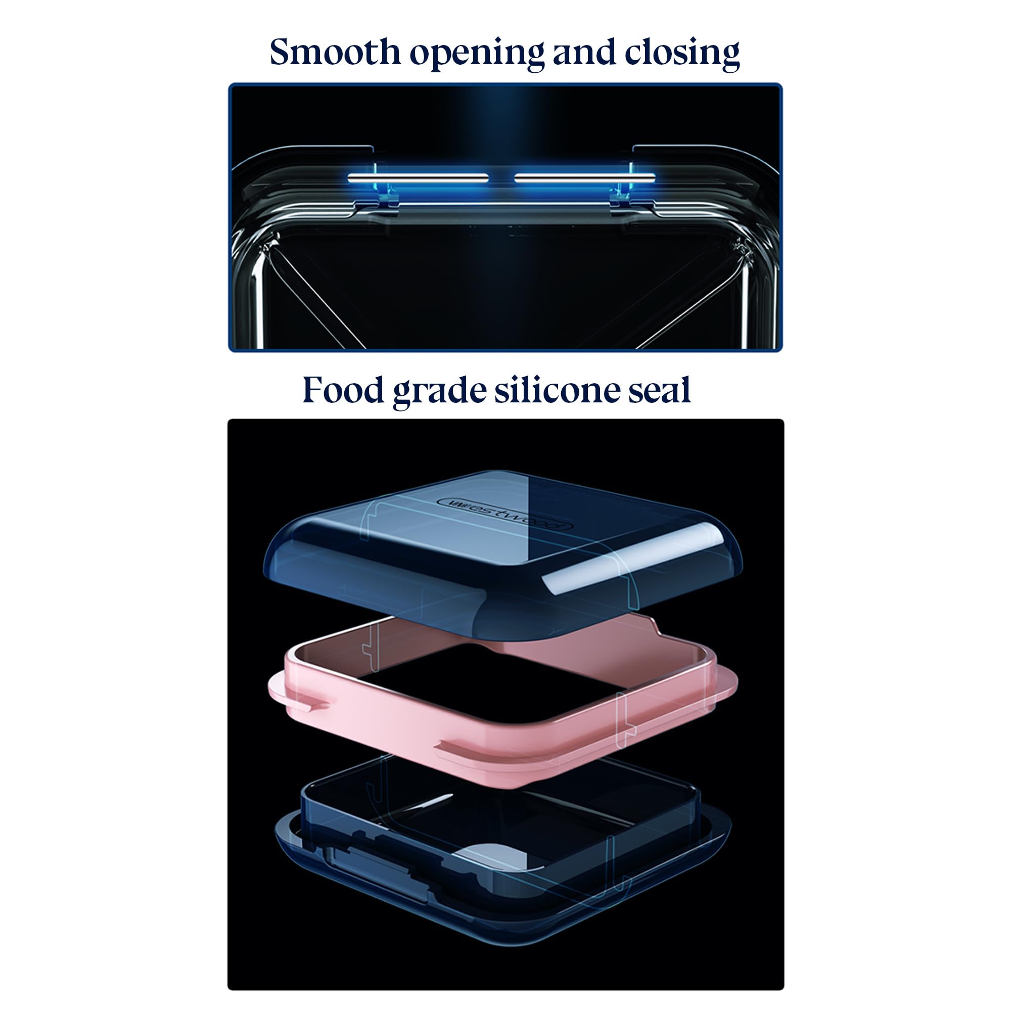 Retainer case with secure closure to prevent spills