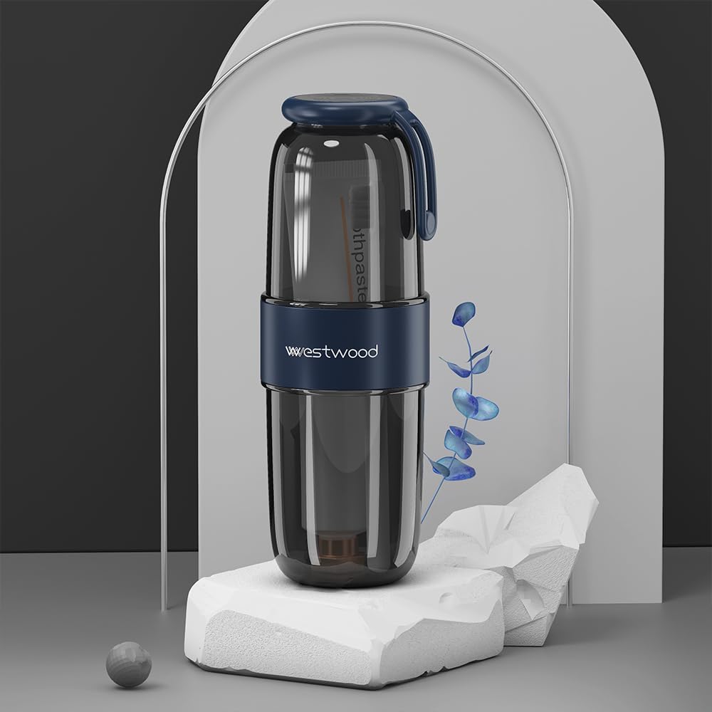 Mirror-like glossy finish on HyJeryty travel toothbrush holder