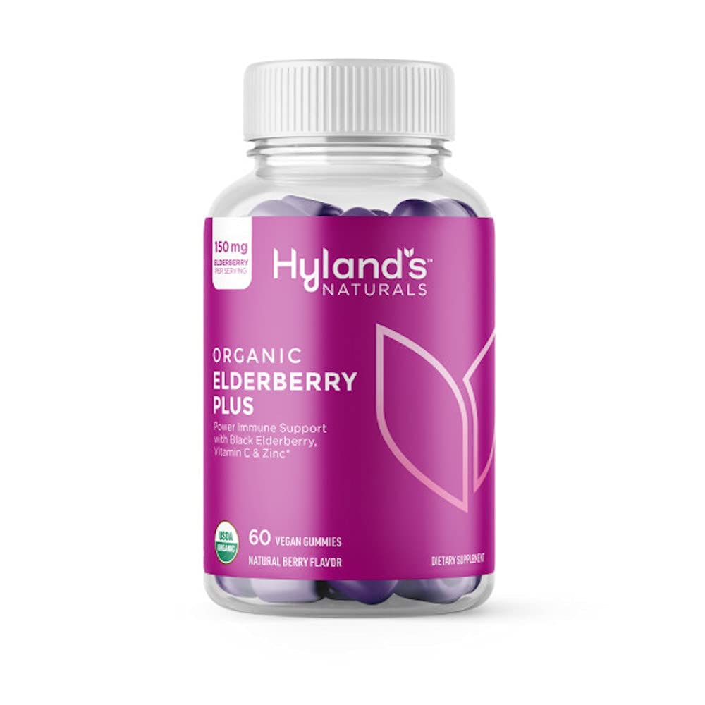 Hyland's Organic Elderberry Plus Gummies bottle