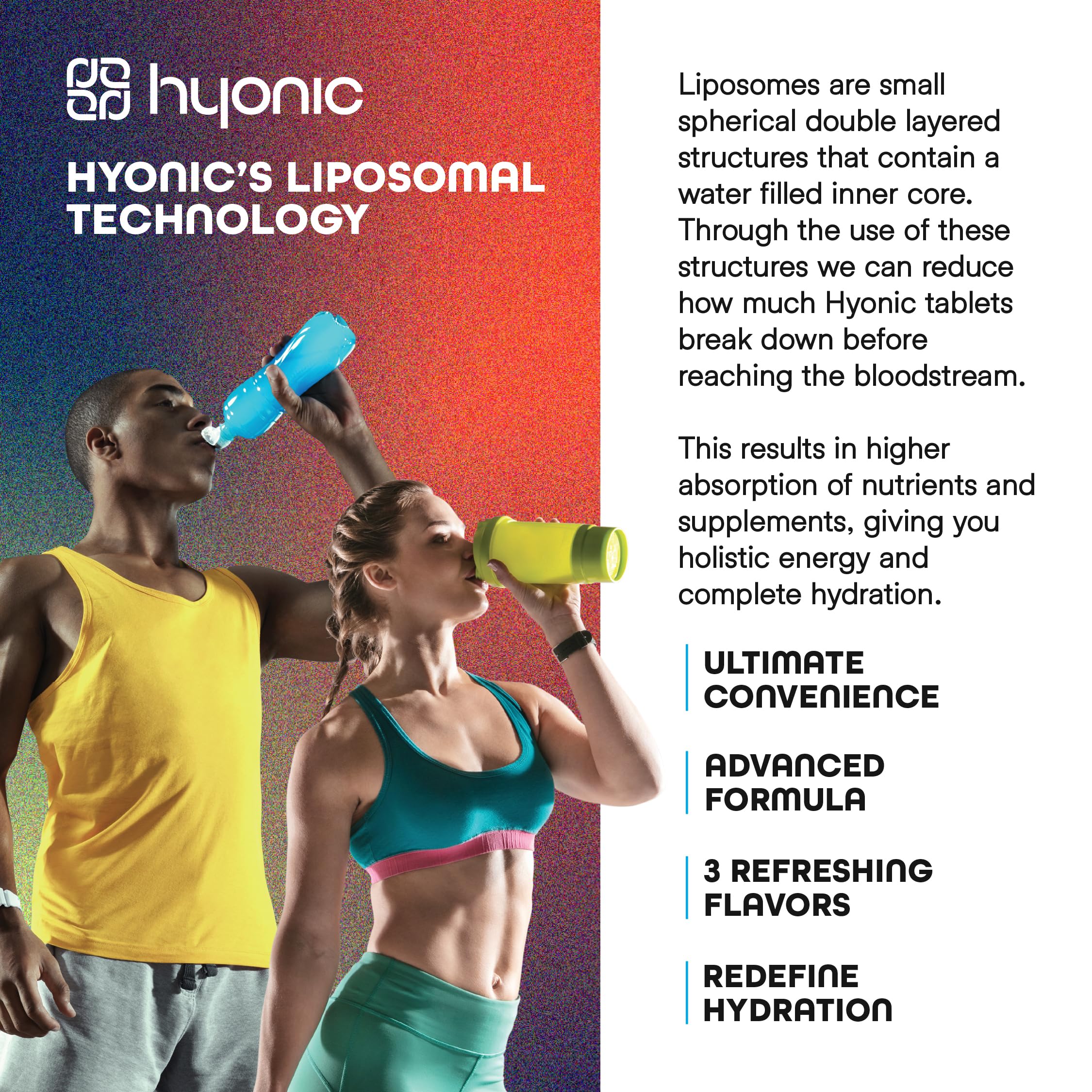 Close-up of a single Hyonic tablet dissolving in water