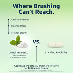 Dairy-free Pro Dental probiotic packaging label