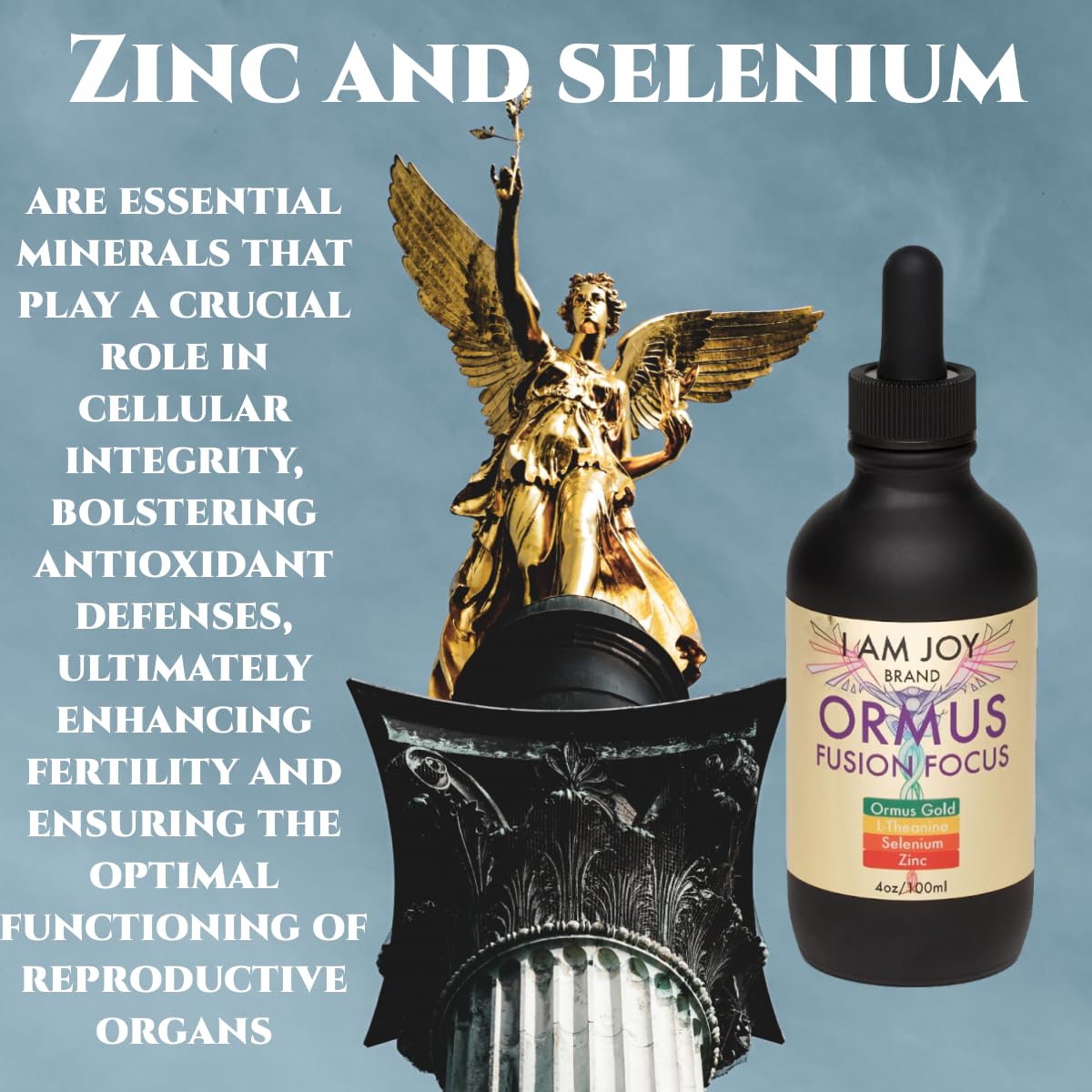 Kundalini energy balance with zinc supplement from I Am Joy Co.