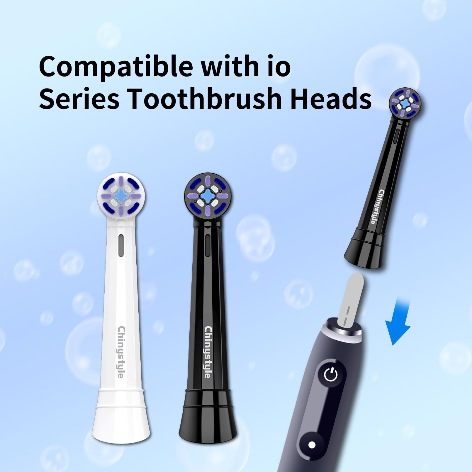 Replacement heads compatible with Oral-B iO 2-10 series