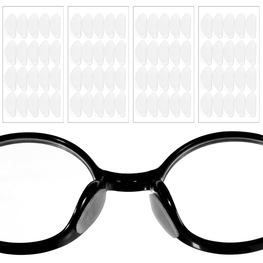 IANFAN 40 pairs silicone eyeglass nose pads, transparent and self-adhesive