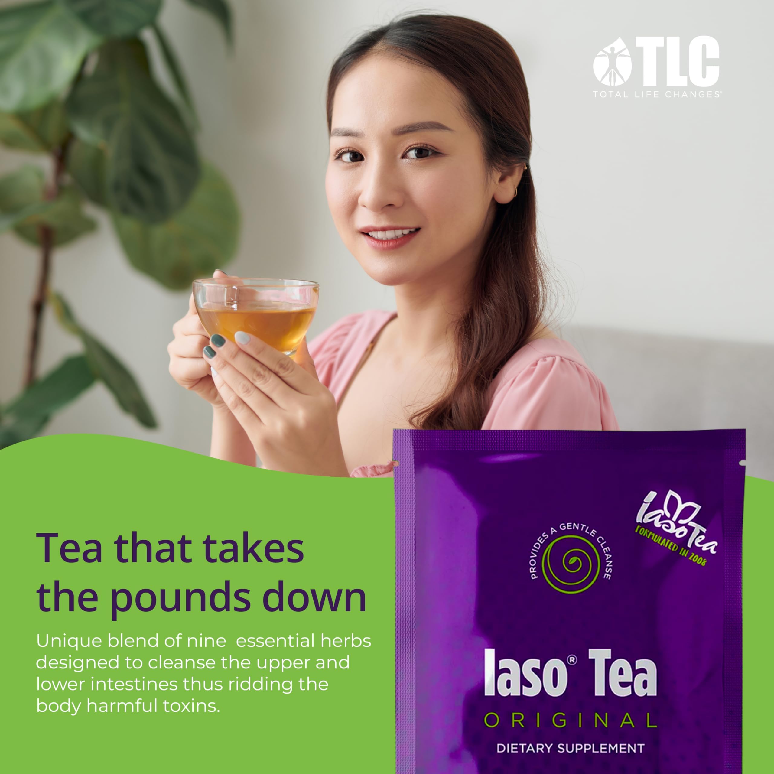 IASO Iaso Brewed Tea pouring into cup demonstrates versatile hot or cold brew