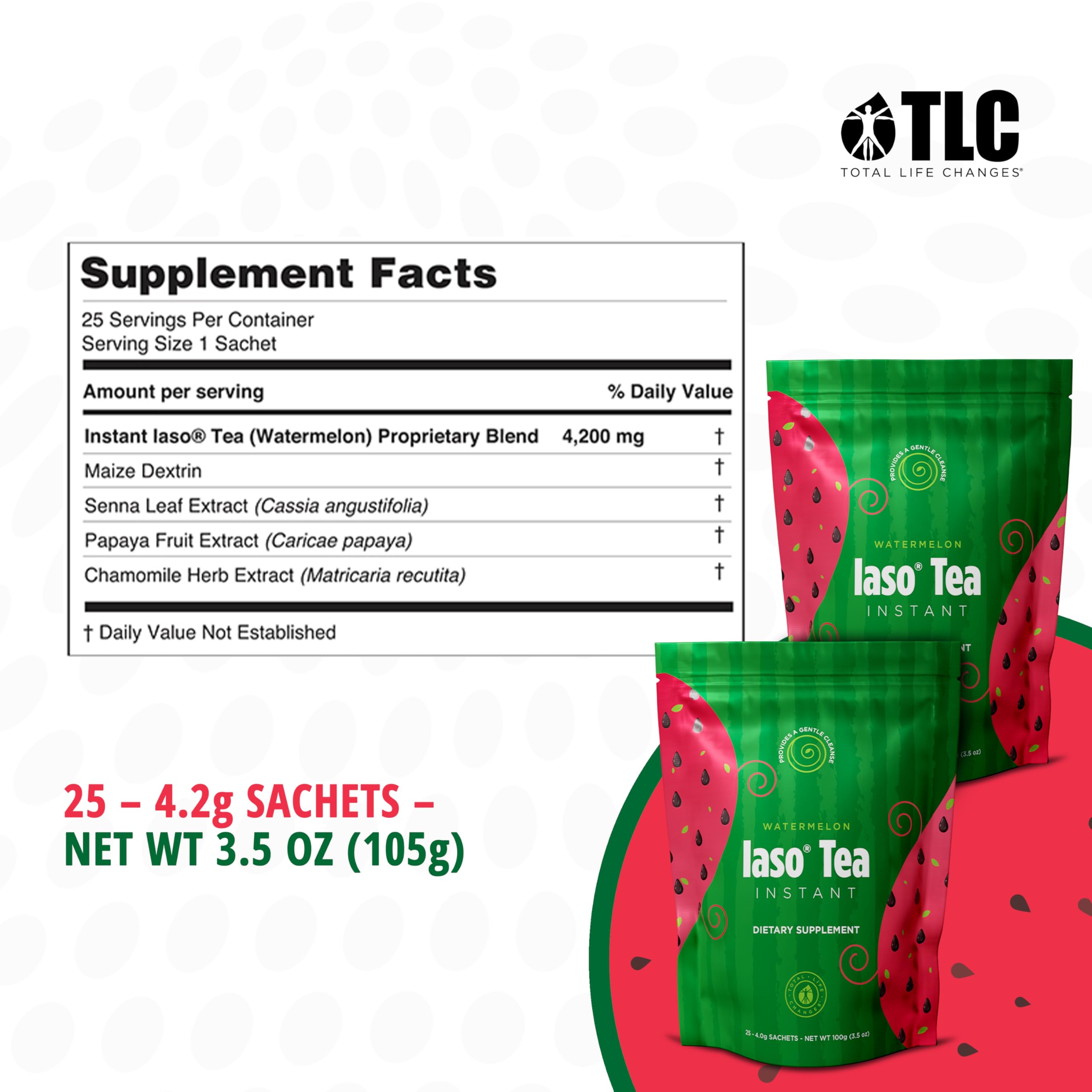 Prepared IASO Instant Tea Watermelon in a glass