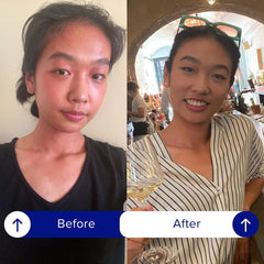 Six iBlush patches laid out on white