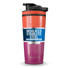 Ice Shaker 26oz insulated bottle keeps beverages cold for hours during workouts.