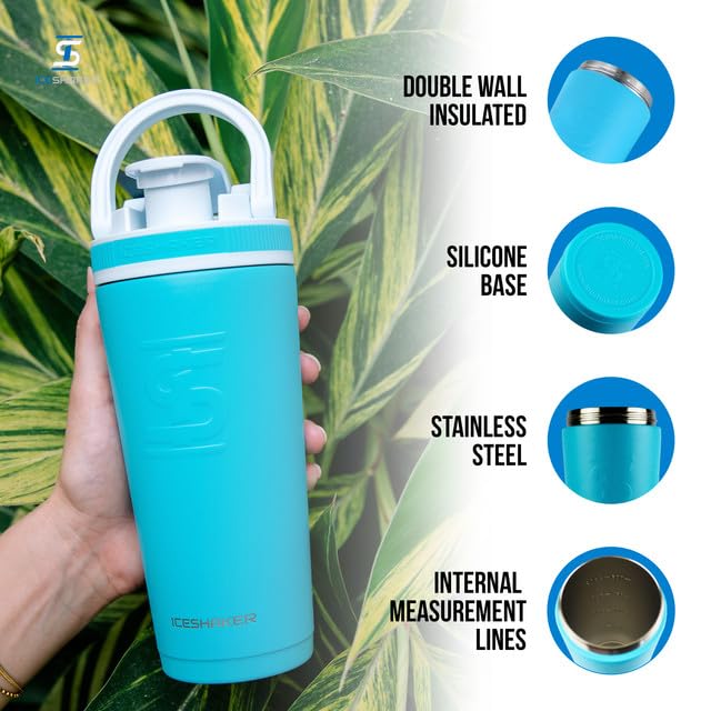 Ice Shaker odor-free durable construction keeps flavors fresh and bottle clean