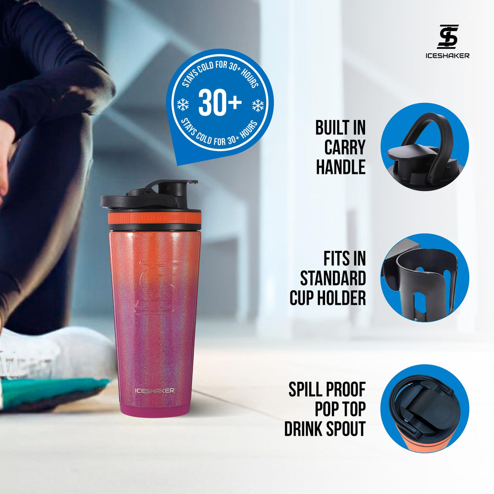 Ice Shaker odor-free stainless steel maintains fresh taste between uses.