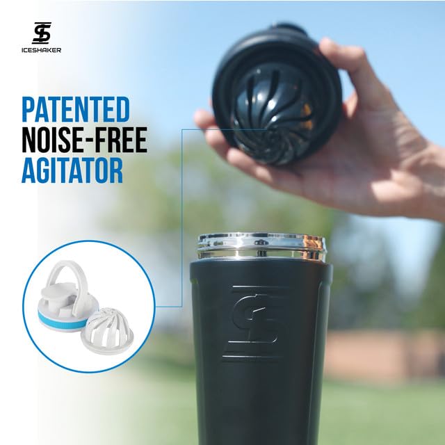 Ice Shaker with silicone-base anti-slip reduces noise and wobble on any surface