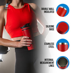 Ice Shaker silicone base and odor-resistant interior reduce noise and mess when set down.