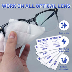 Sunglasses and phone screen being wiped with Icepac wipes