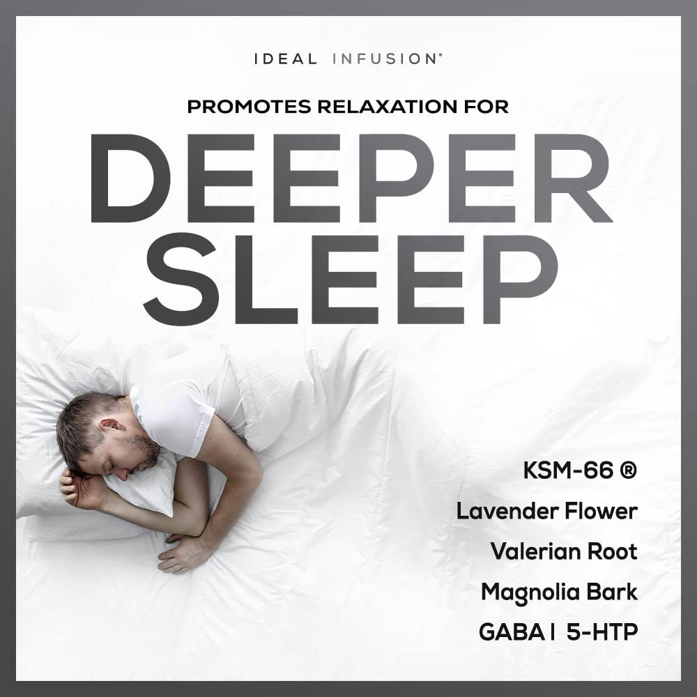 Sleep support ingredients including lavender and valerian