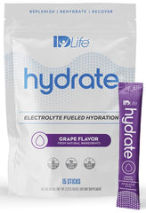 IDLife Grape Hydrate sticks package front view