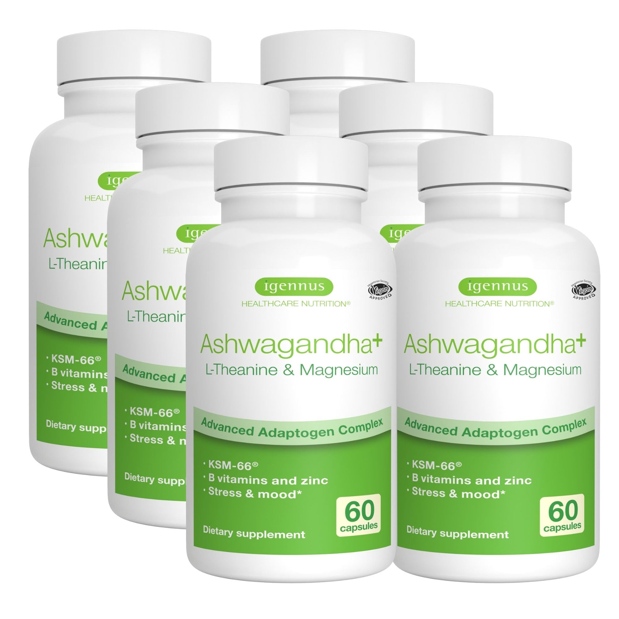 Igennus Ashwagandha Stress Relief Complex bottle with label