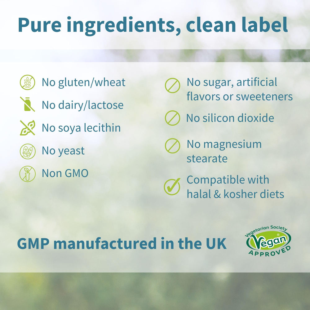 Vegan, non-GMO and clean ingredients certification visuals