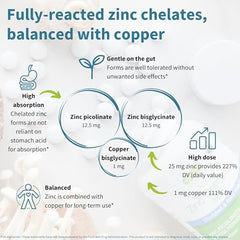 Zinc picolinate and zinc bisglycinate chelates concept