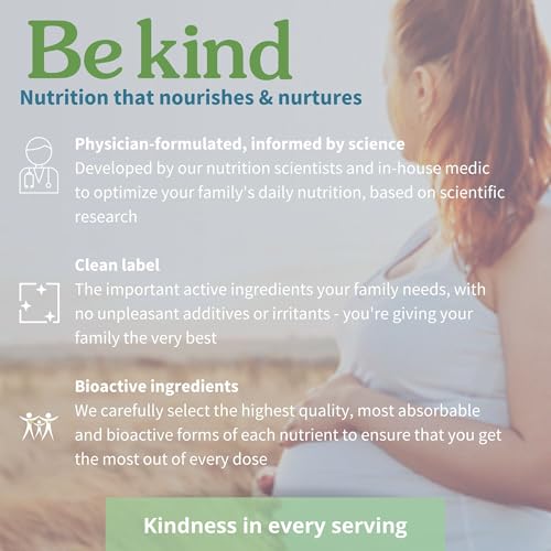 Vegan, halal, non-GMO prenatal vitamins packaging