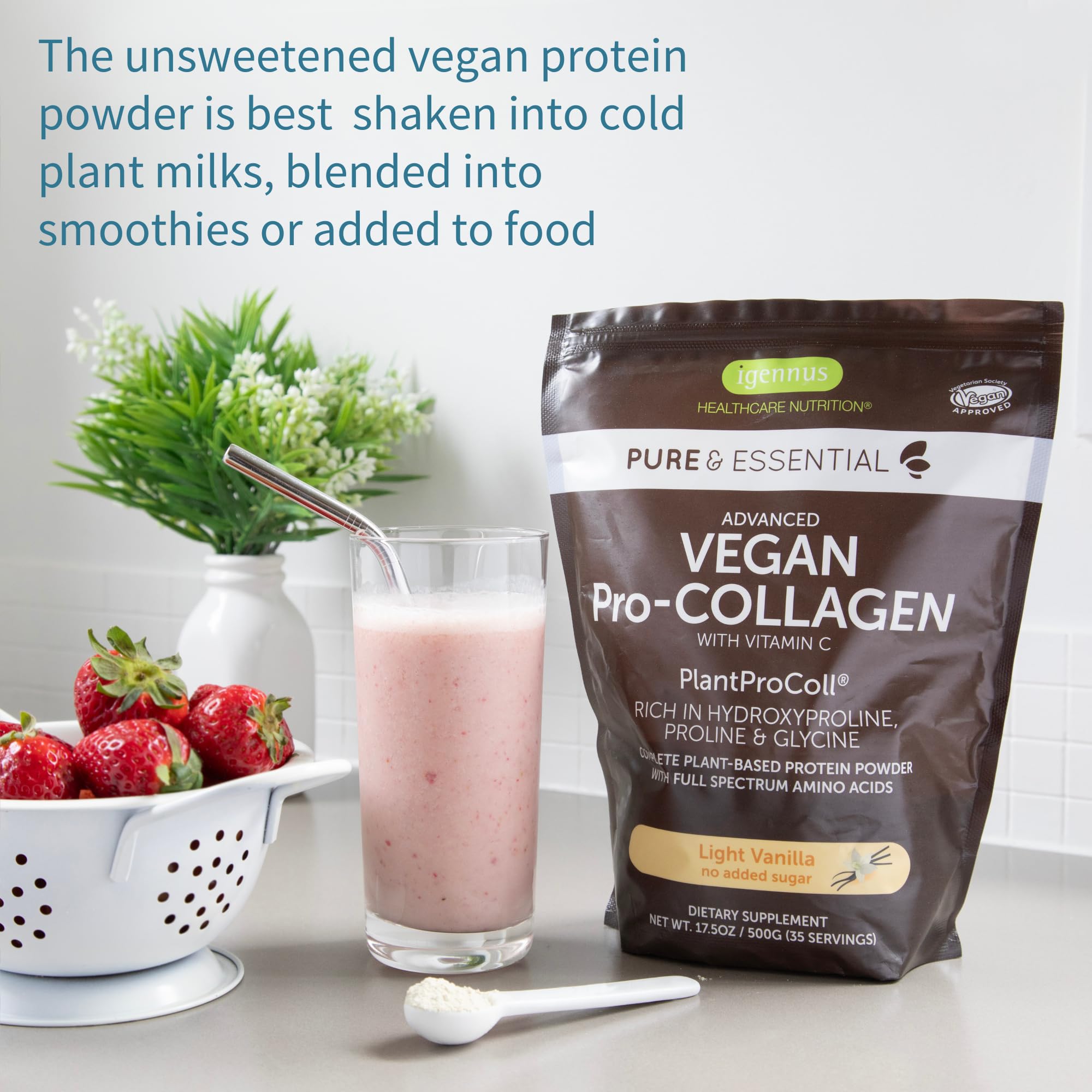 Nutrition facts panel and serving size information