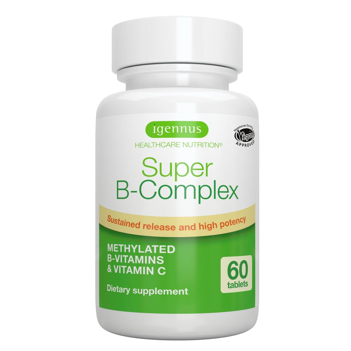 Igennus Super B-Complex bottle with label
