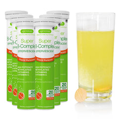 Igennus Super B-Complex orange-flavored liquid B-vitamins effervescent tablet