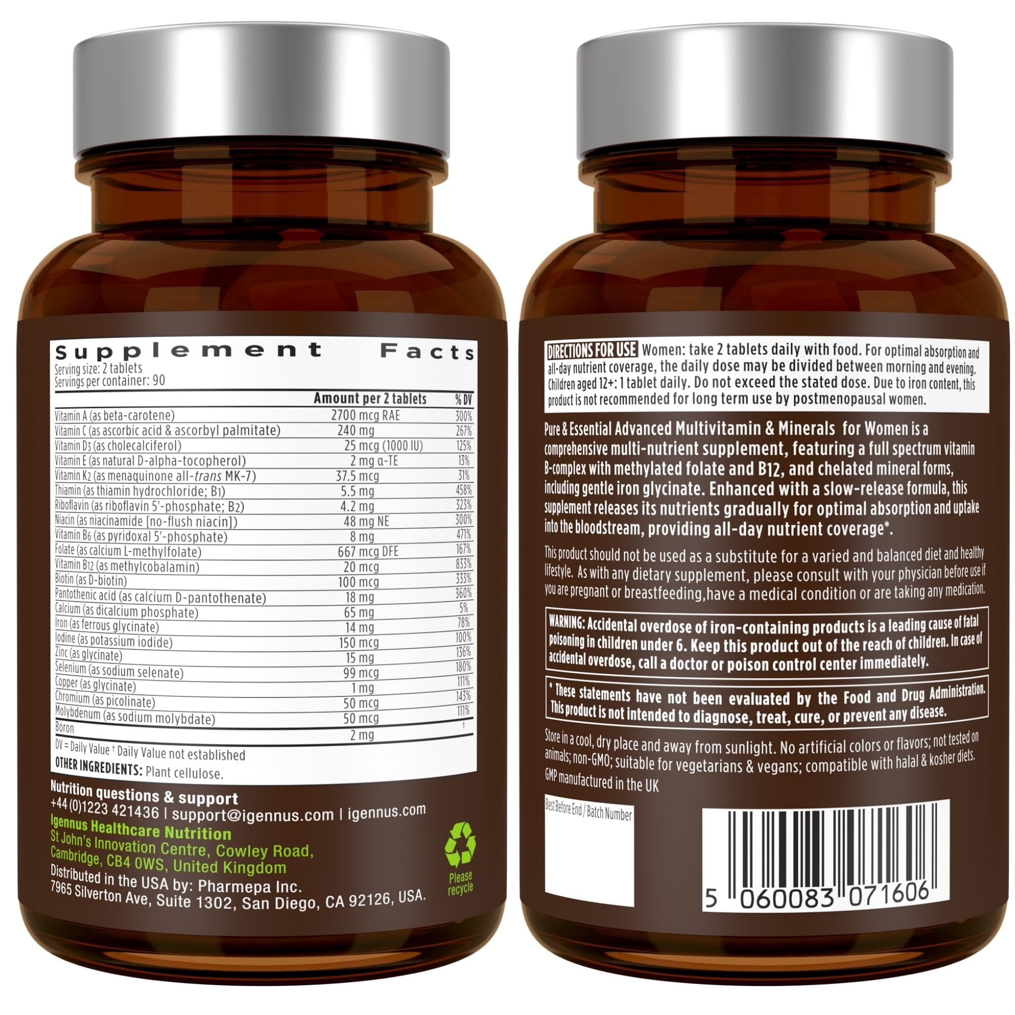 Sustained-release delivery illustration for all-day nutrient coverage