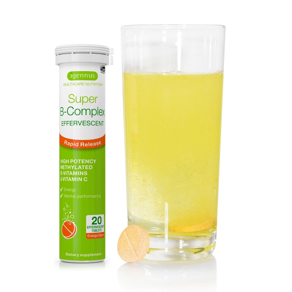 Igennus Super B-Complex bottle on white background