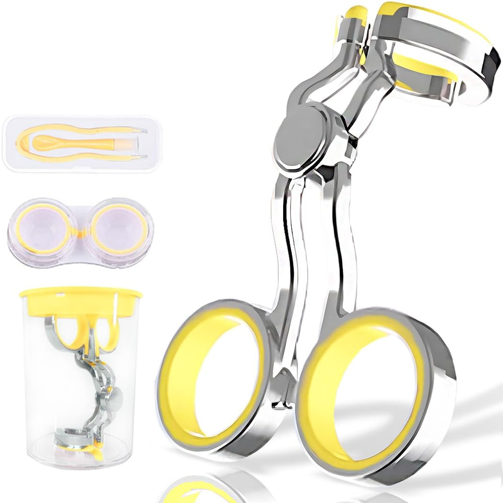 iGeyzoe yellow contact lens wearing aids with case and tools