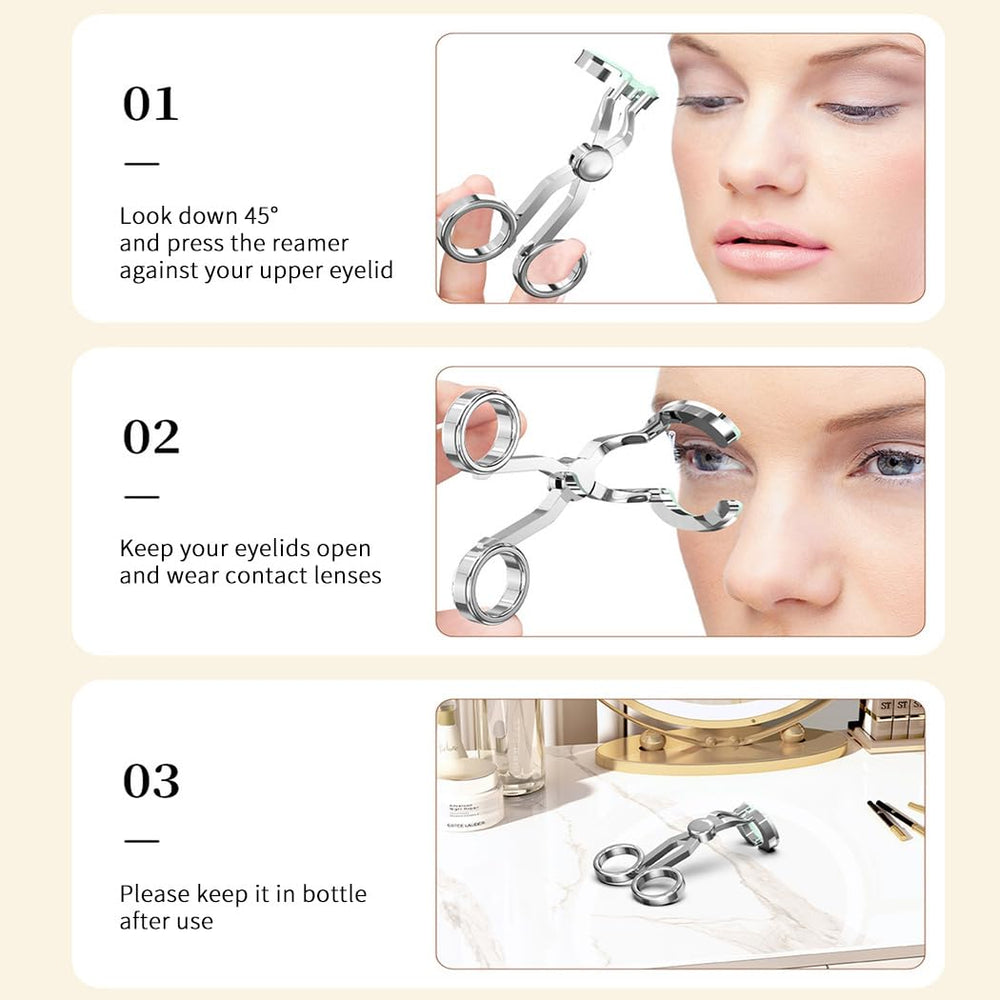 Electroplated tin body with silicone top on the eyelid stretcher